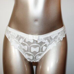 Aubade Paris x Viktor & Rolf Sample The Bow Collection White Panties S